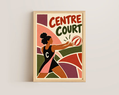 Centre Netball Print