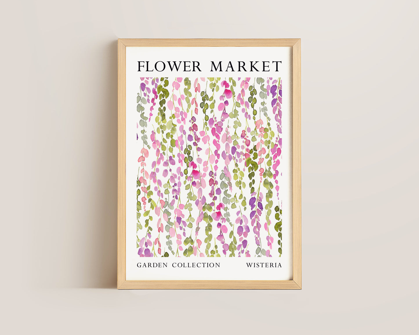 Flower Market Wisteria Print