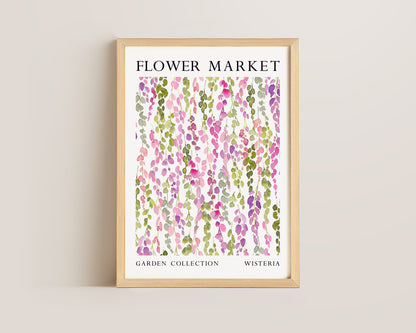 Flower Market Wisteria Print