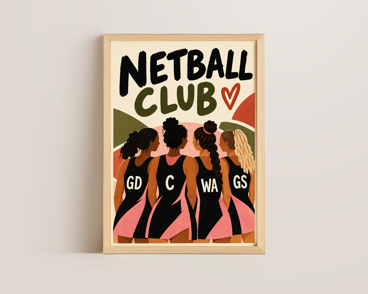Netball Club Print
