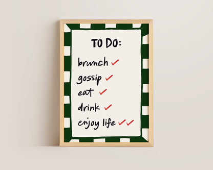 To Do List Wall Art Print