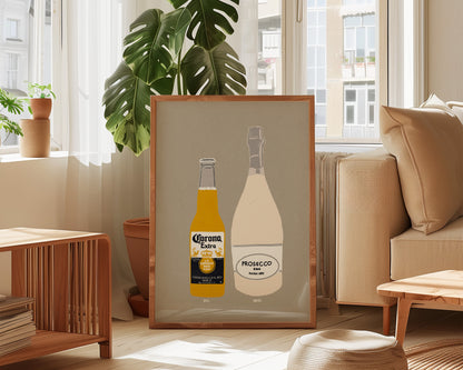 Corona & Prosecco Print