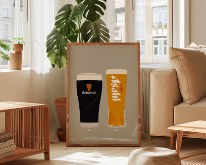 Guinness & Asahi Print