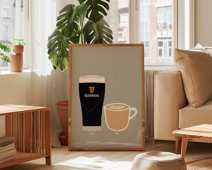 Guinness & Coffee Print