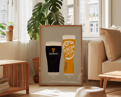 Guinness & Peroni Print