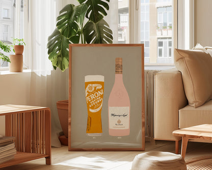 Peroni & Whispering Angel Print