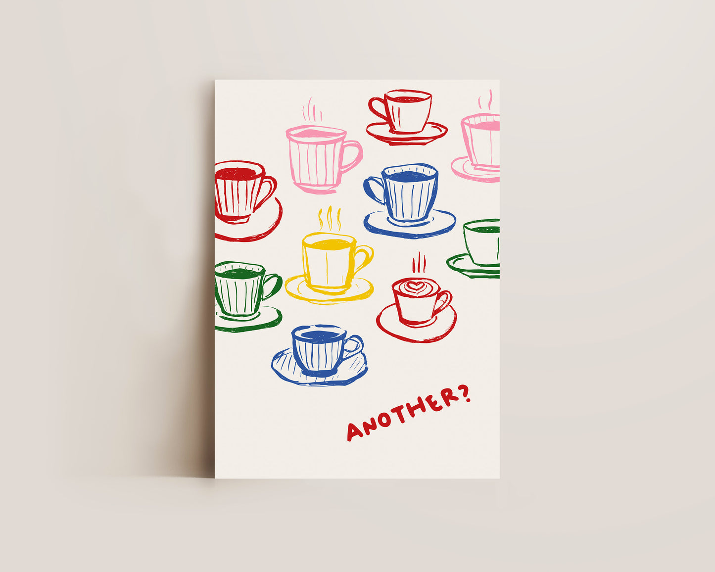 Another Coffee Colourful Print