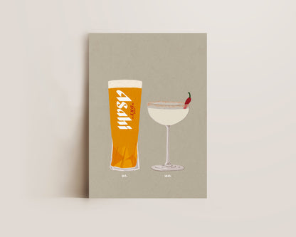 Asahi & Spicy Marg Print