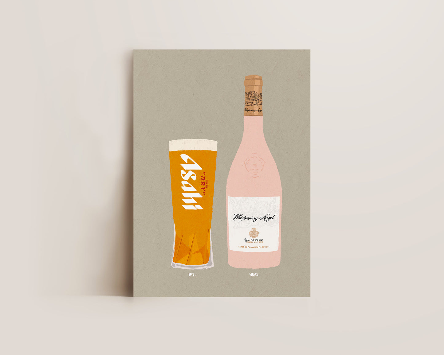 Asahi & Whispering Angel Print