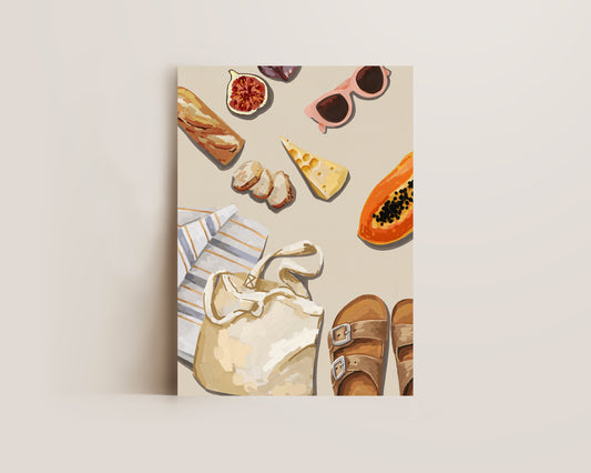 Beach Picnic Print