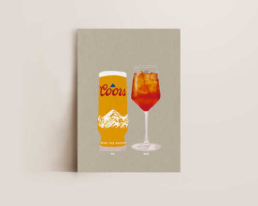 Coors & Aperol Print