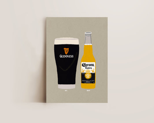 Guinness & Corona Print