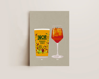 Inch's & Aperol Spritz Print