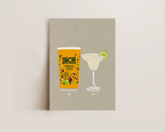 Inch's & Margarita Print