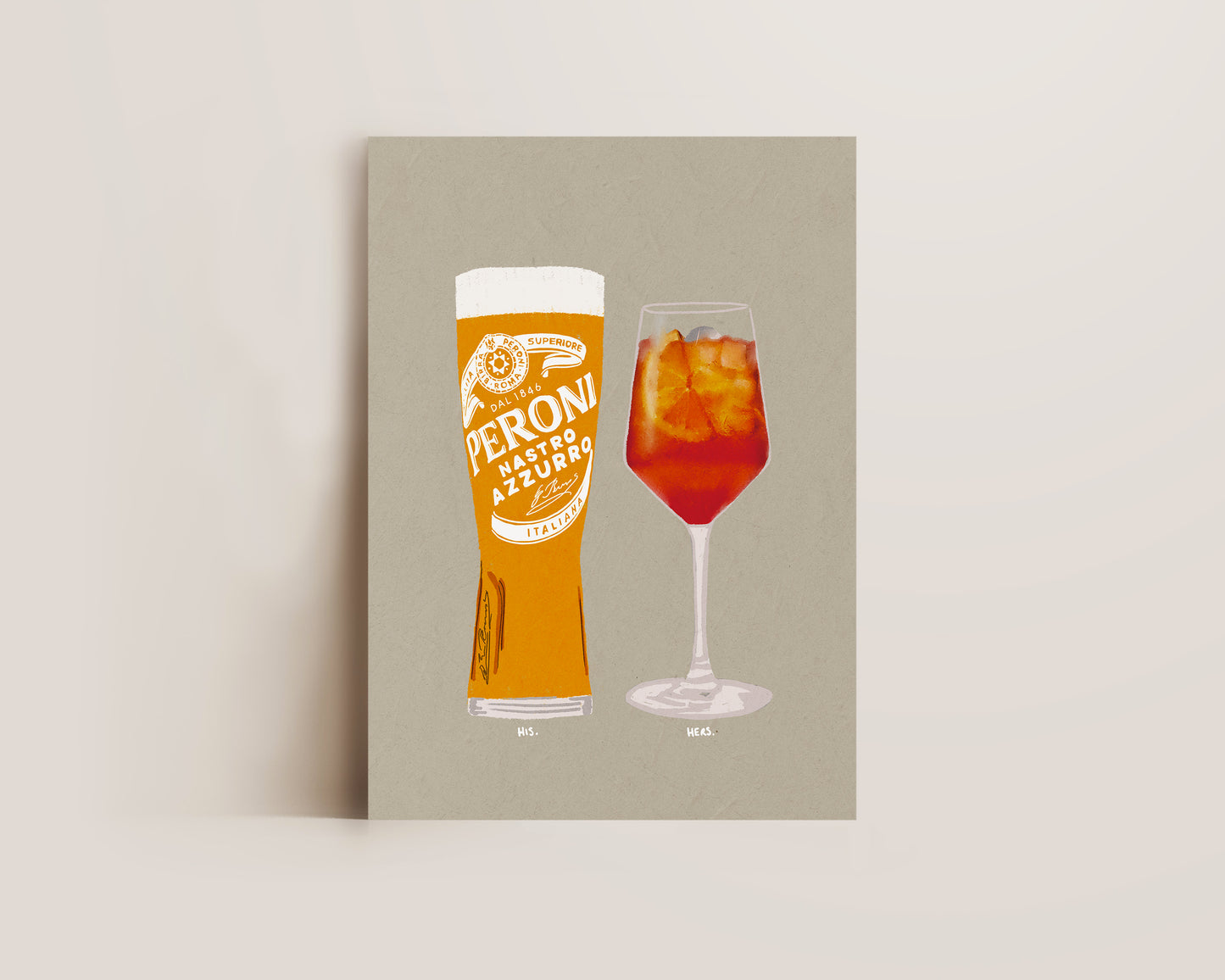 Peroni & Aperol Spritz Print