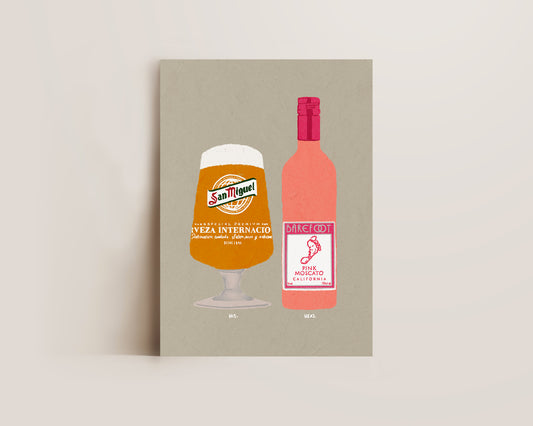 San Miguel & Pink Moscato Print