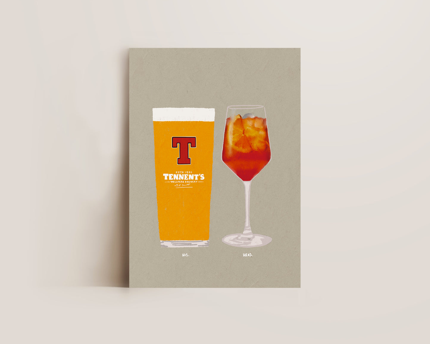 Tennents & Aperol Spritz Print