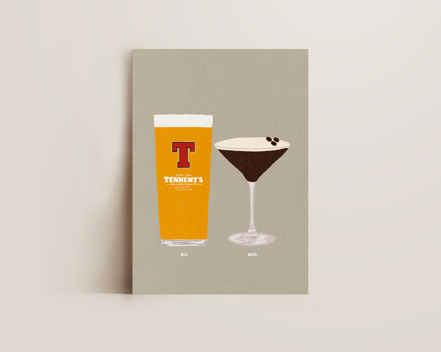 Tennents & Espresso Martini Print