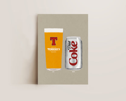 Tennents & Diet Coke Print