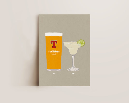Tennents & Margarita Print