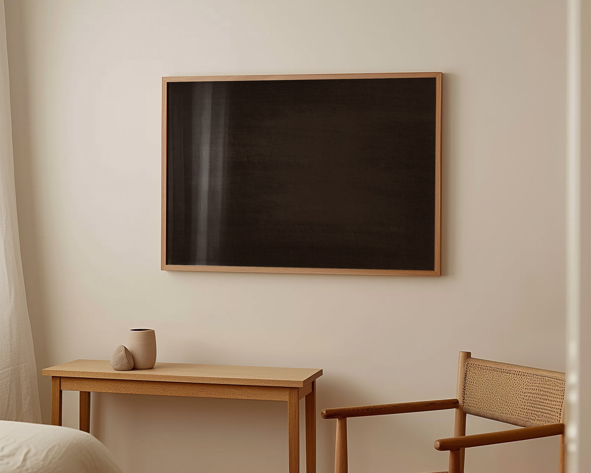 Dark Brown Abstract Wall Art Print