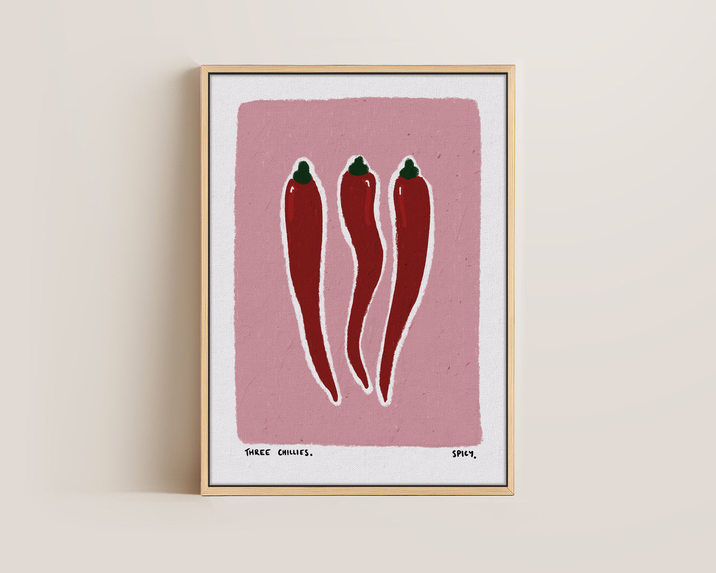 Three Chillis Canvas