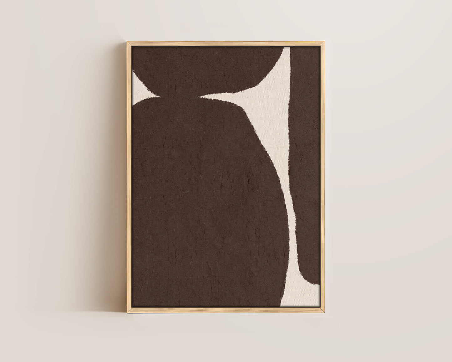 Brown Shapes Canvas