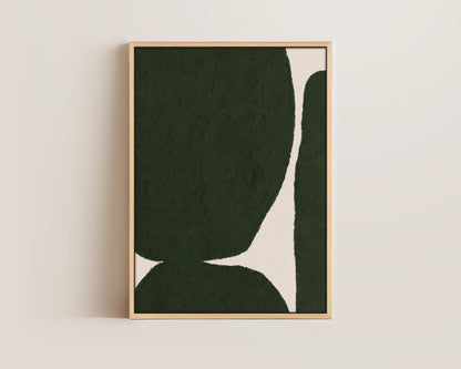Green Shapes Canvas