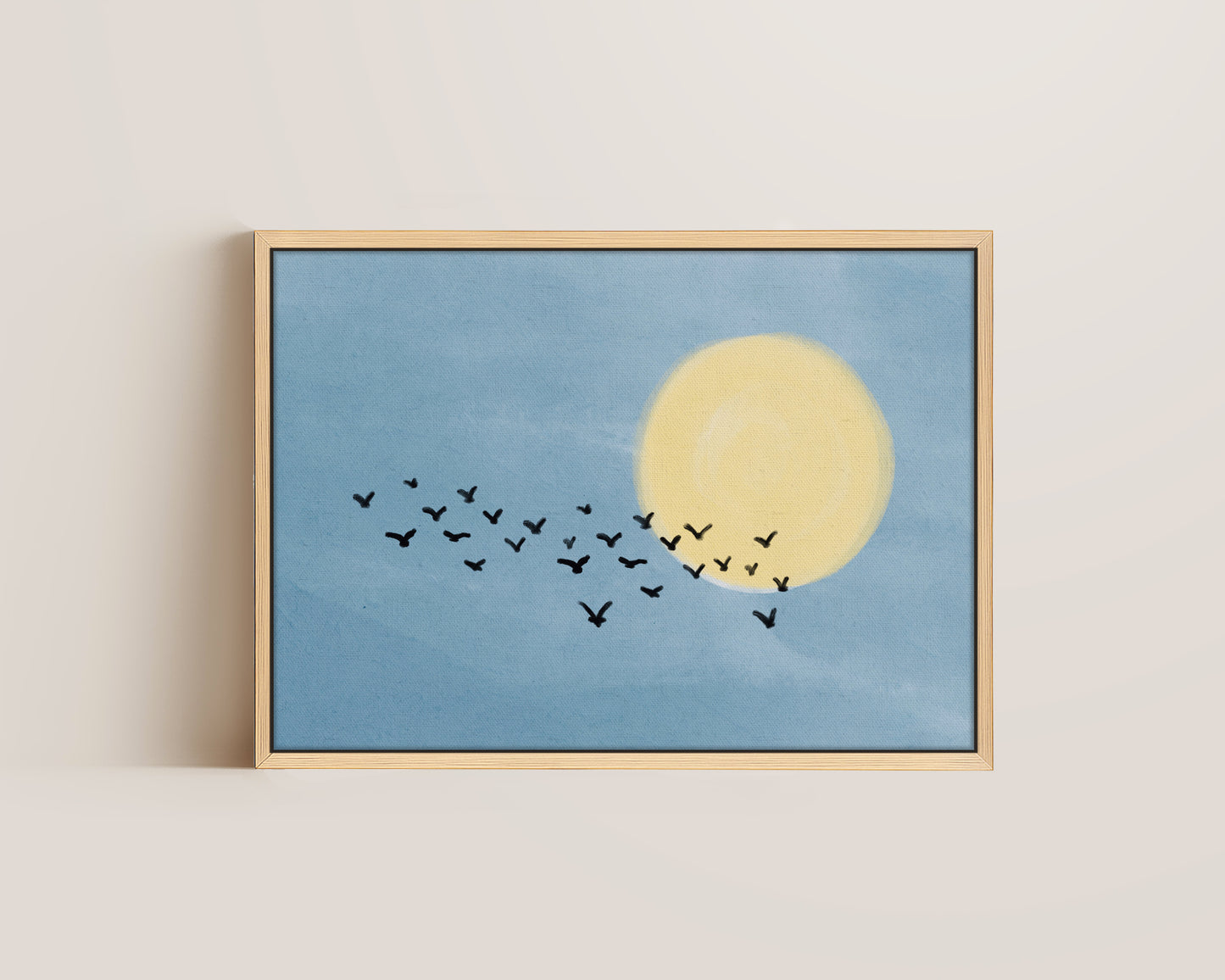 Birds Flocking Canvas