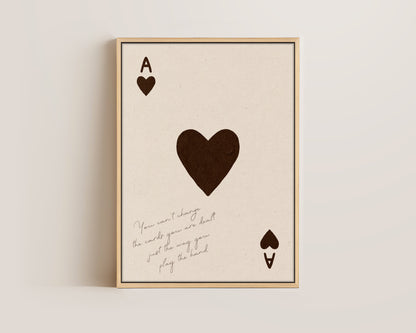 Cards You Are Dealt Canvas