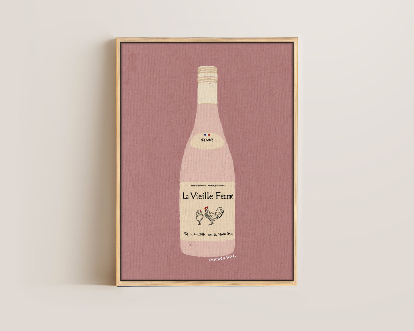 Chicken Wine Canvas