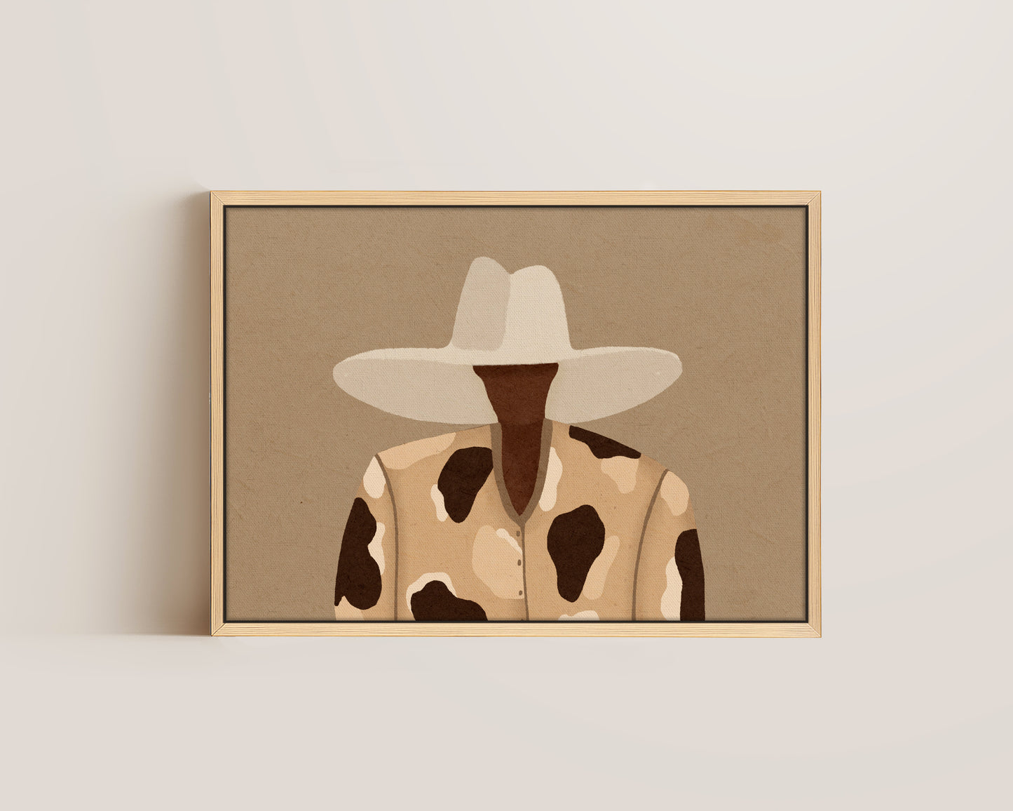 Cow Print Chic Canvas