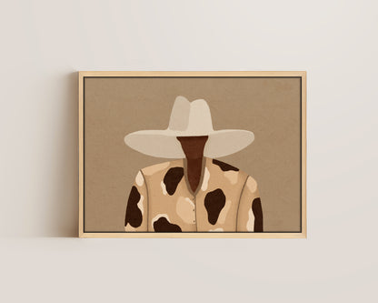 Cow Print Chic Canvas