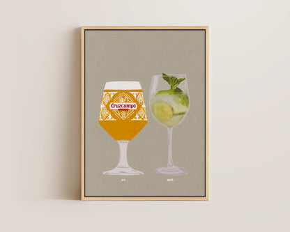 Cruzcampo & Hugo Spritz Canvas