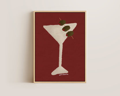 Dirty Martini Oil Canvas
