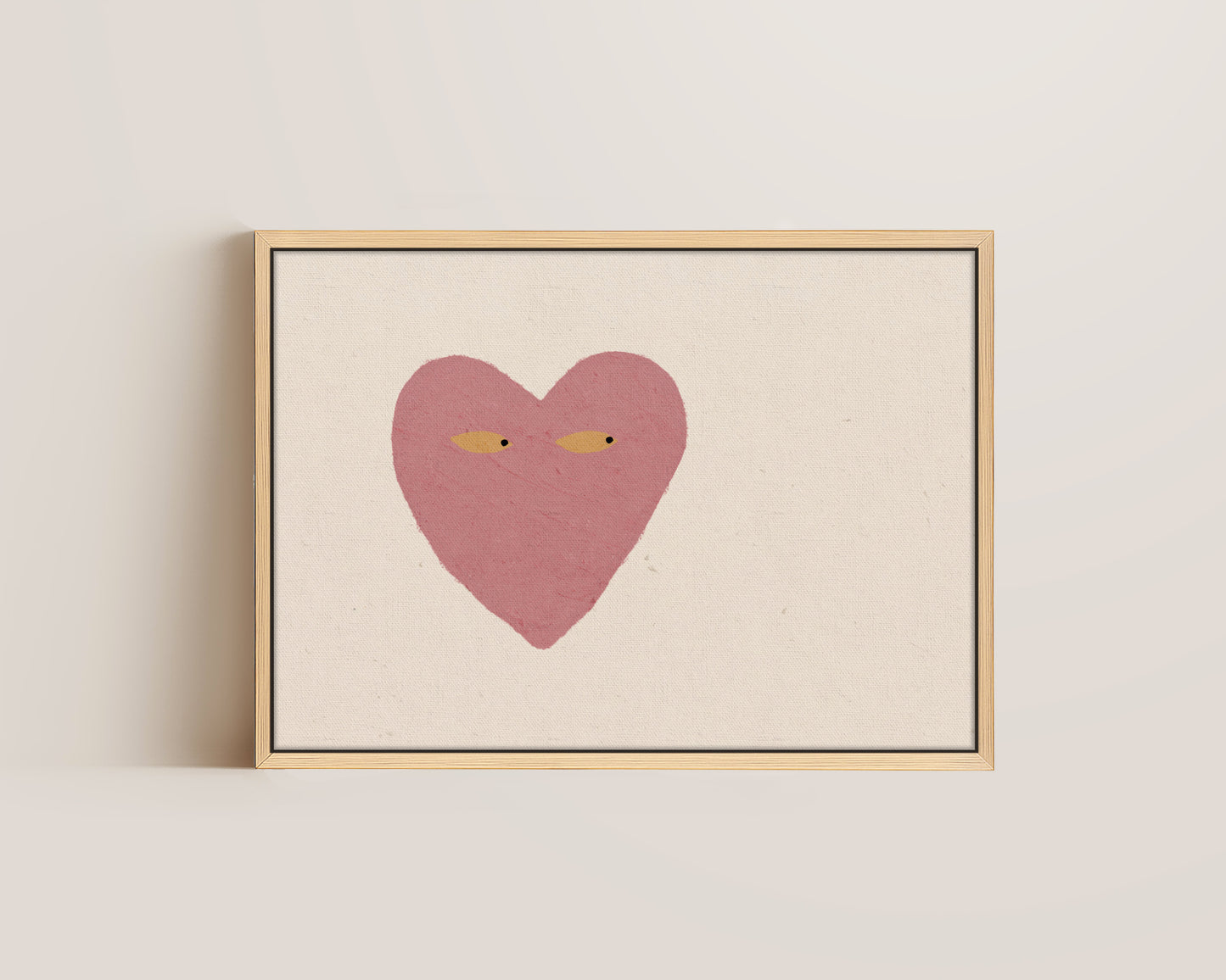Dusty Pink Side Eye Canvas