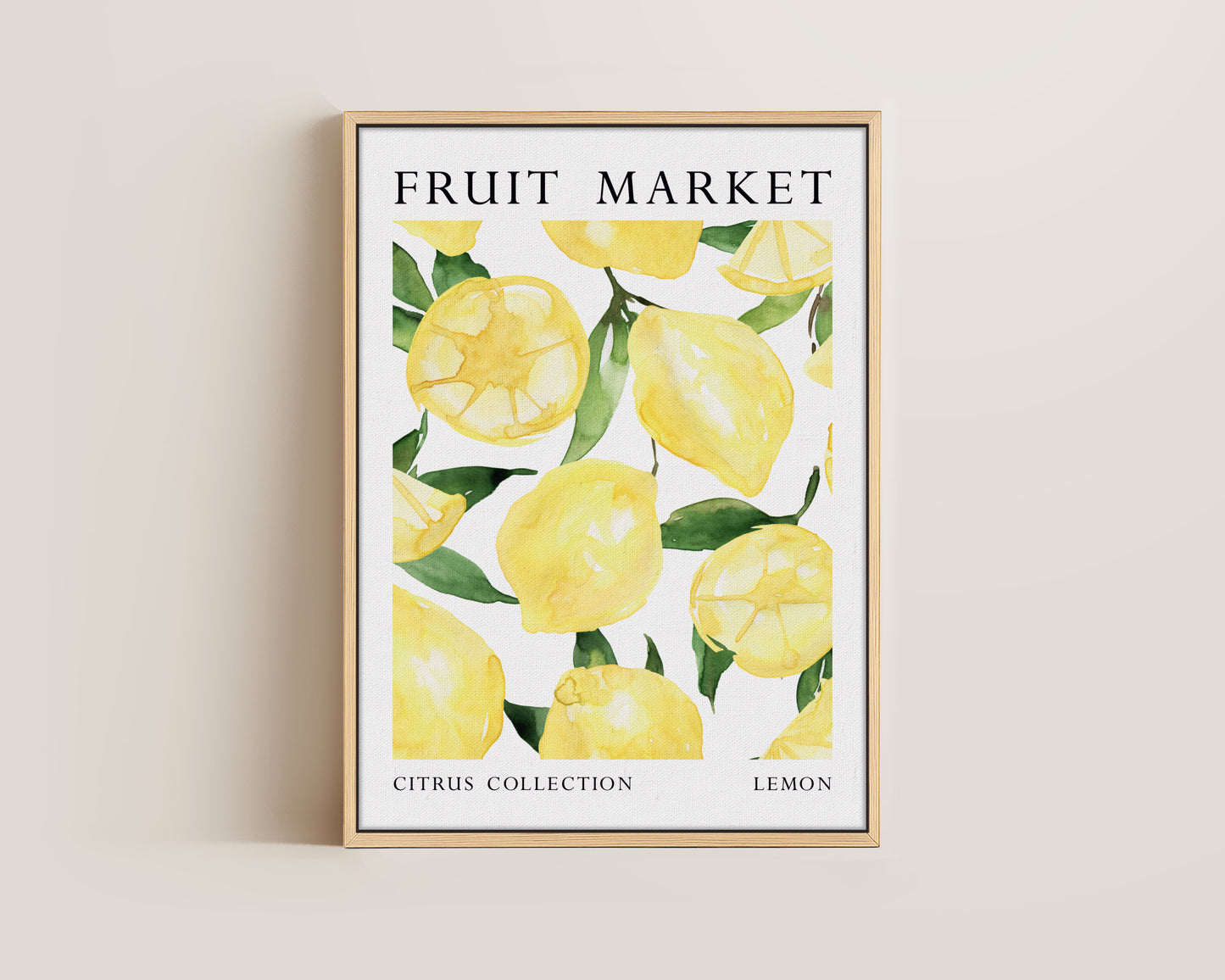 Fruit Market Lemon Canvas