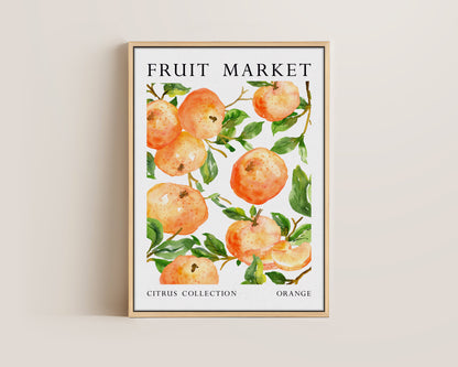 Fruit Market Orange Canvas