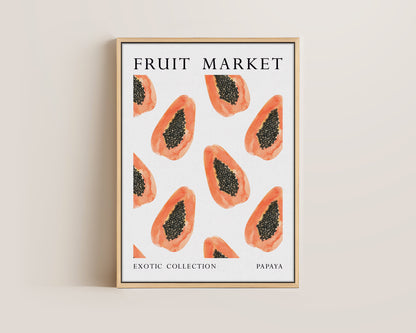 Fruit Market Papaya Canvas