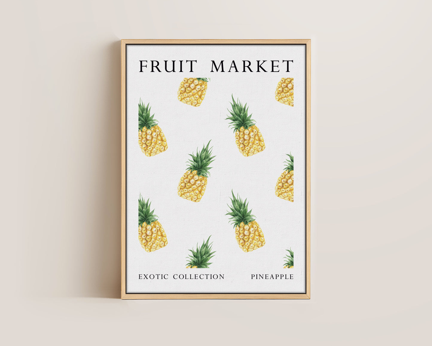Fruit Market Pineapple Canvas