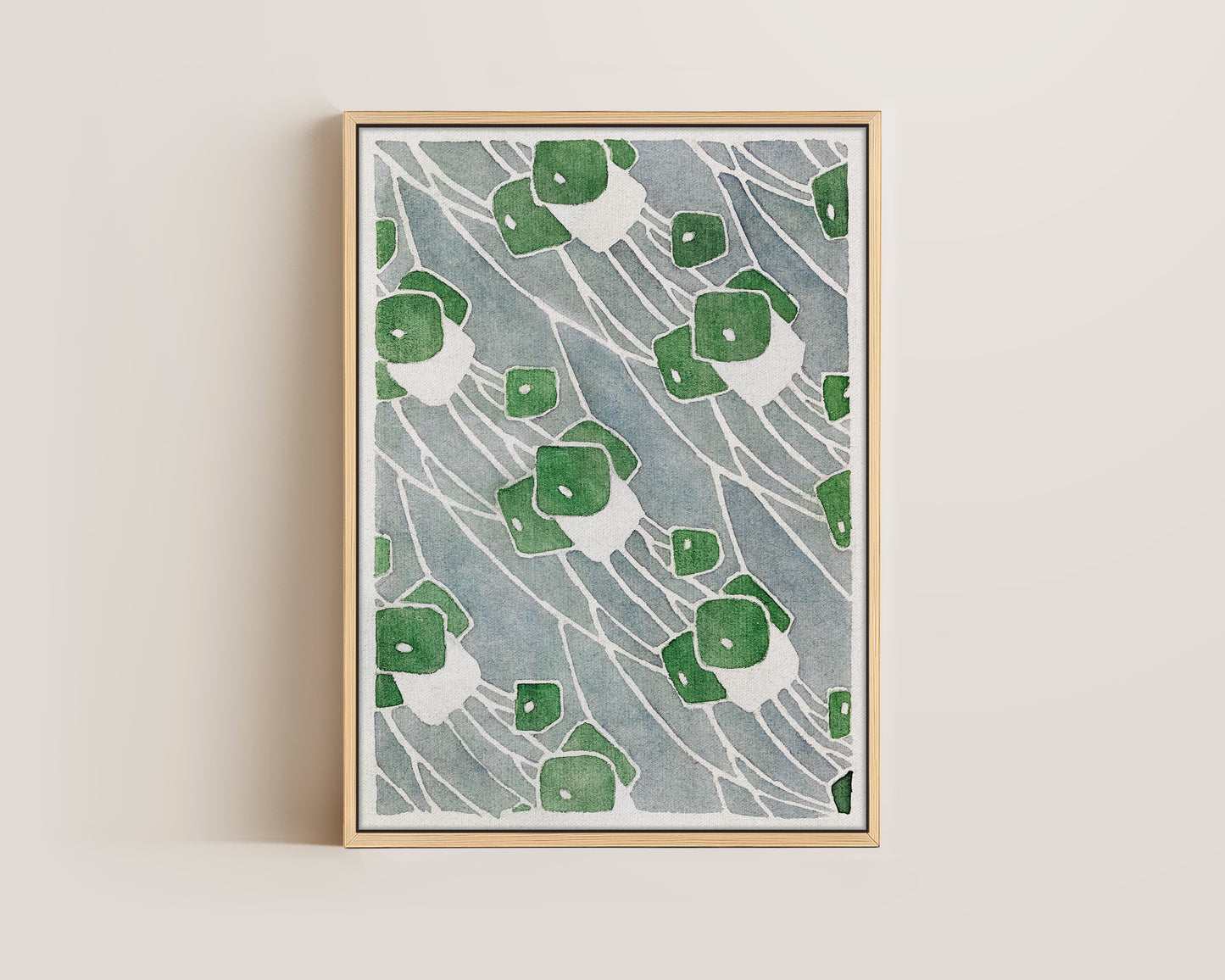 Green Abstract Canvas