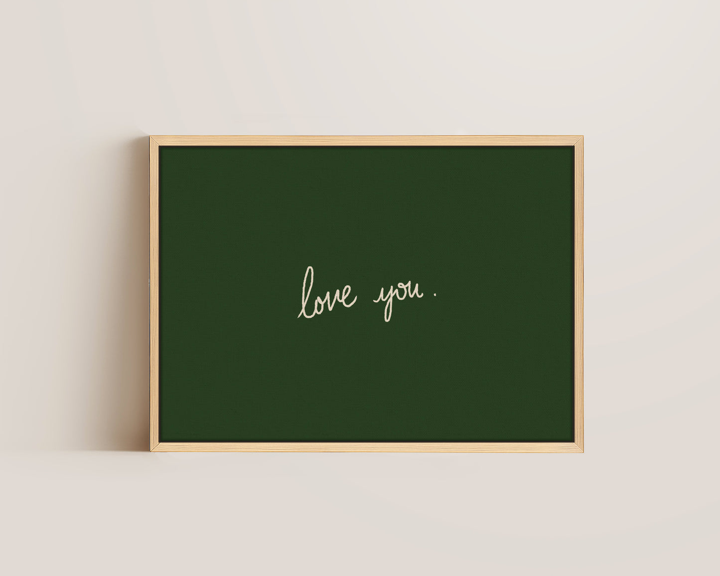 Love You Canvas
