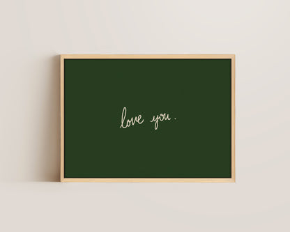 Love You Canvas
