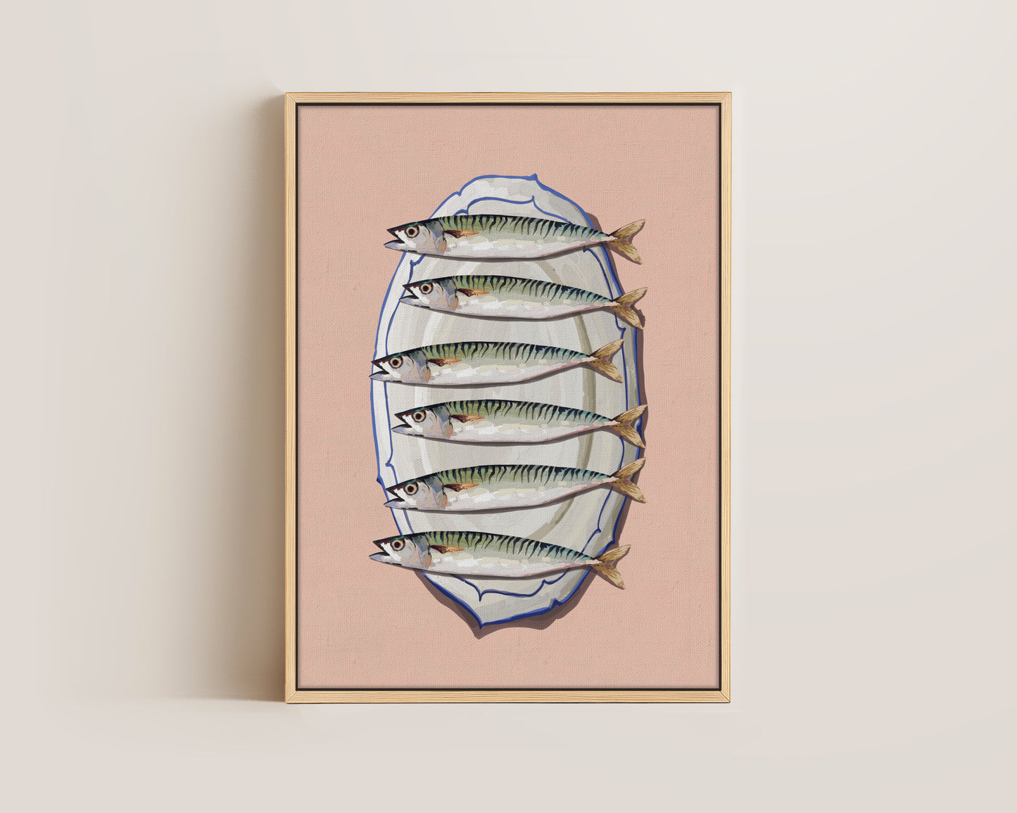 Mackerel Platter Canvas