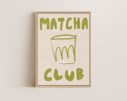 Matcha Club Canvas