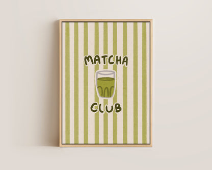 Matcha Club Stripes Canvas