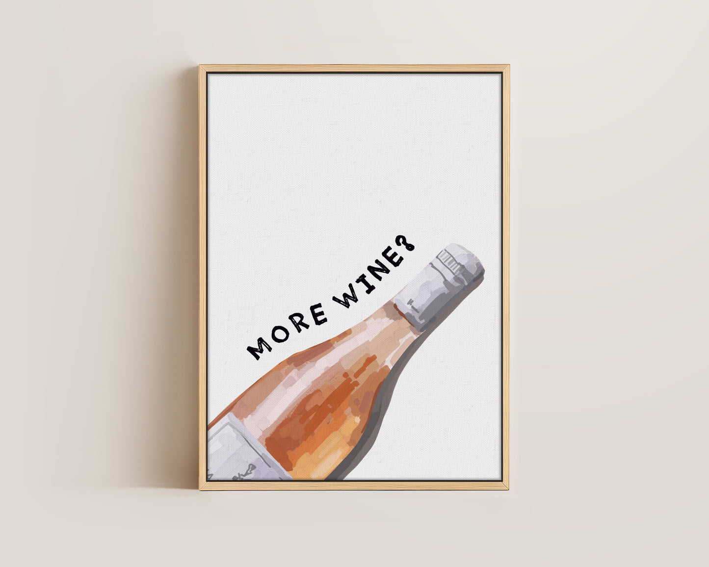 More Wine Canvas