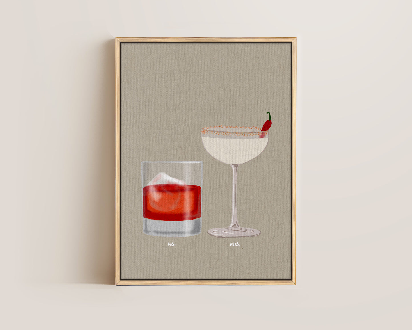 Negroni & Spicy Marg Canvas