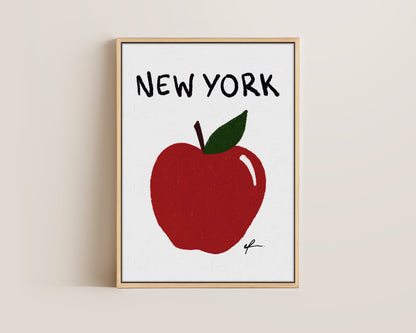New York Big Apple Canvas