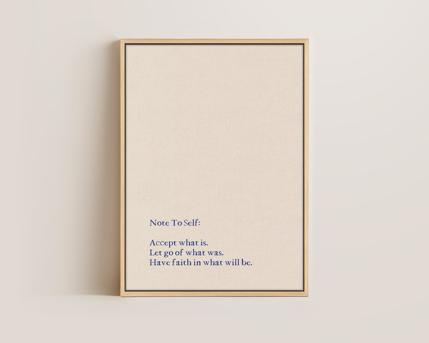 Note To Self Canvas